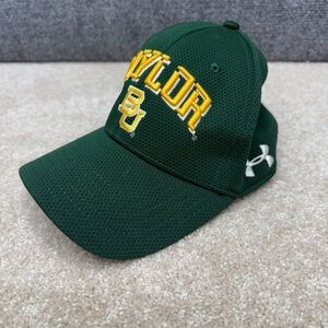 Under Armour Baylor BU green hat cap fitted LG/XL  (RN# 49314) Men's